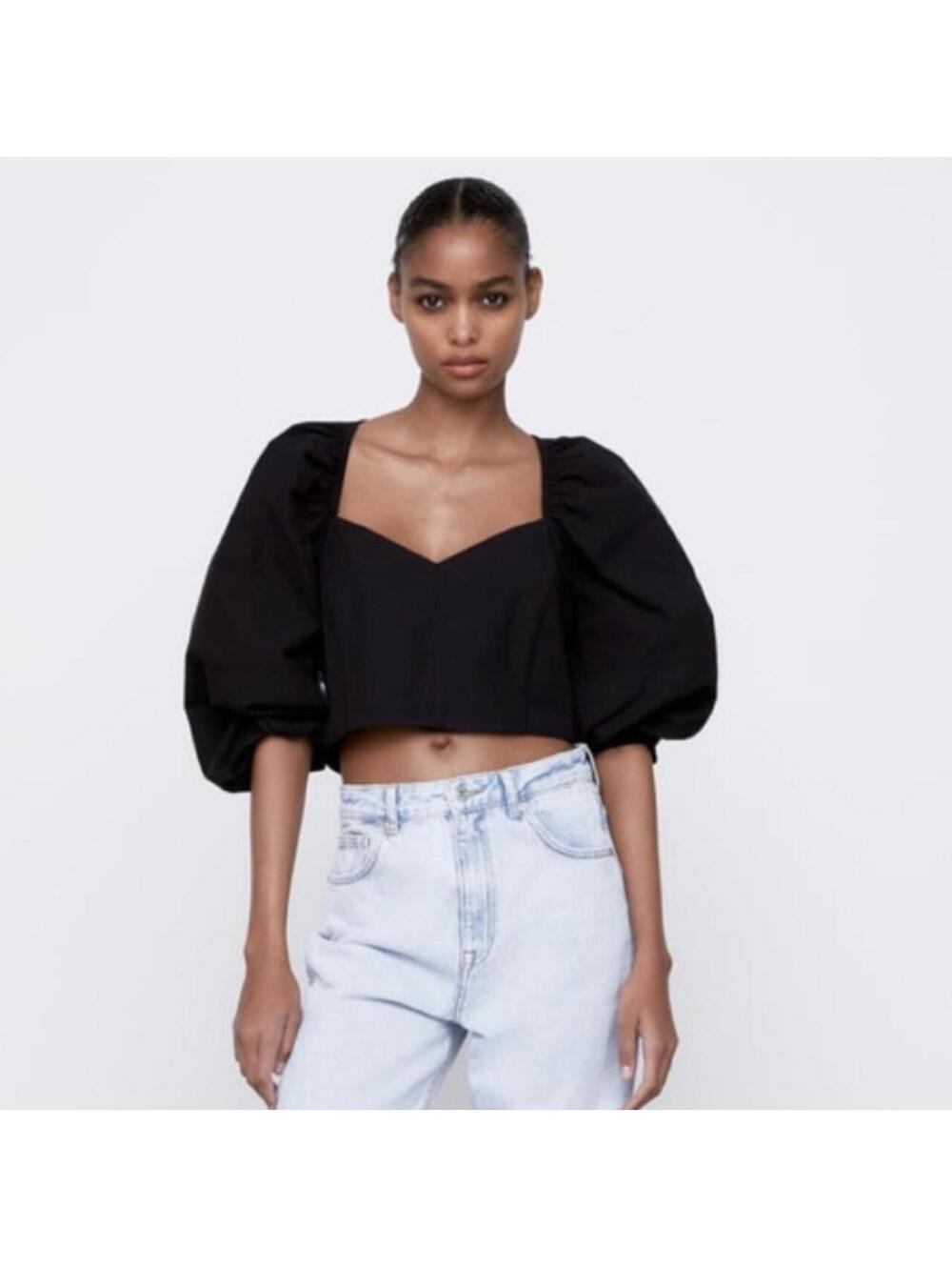Zara Women's Black Blous